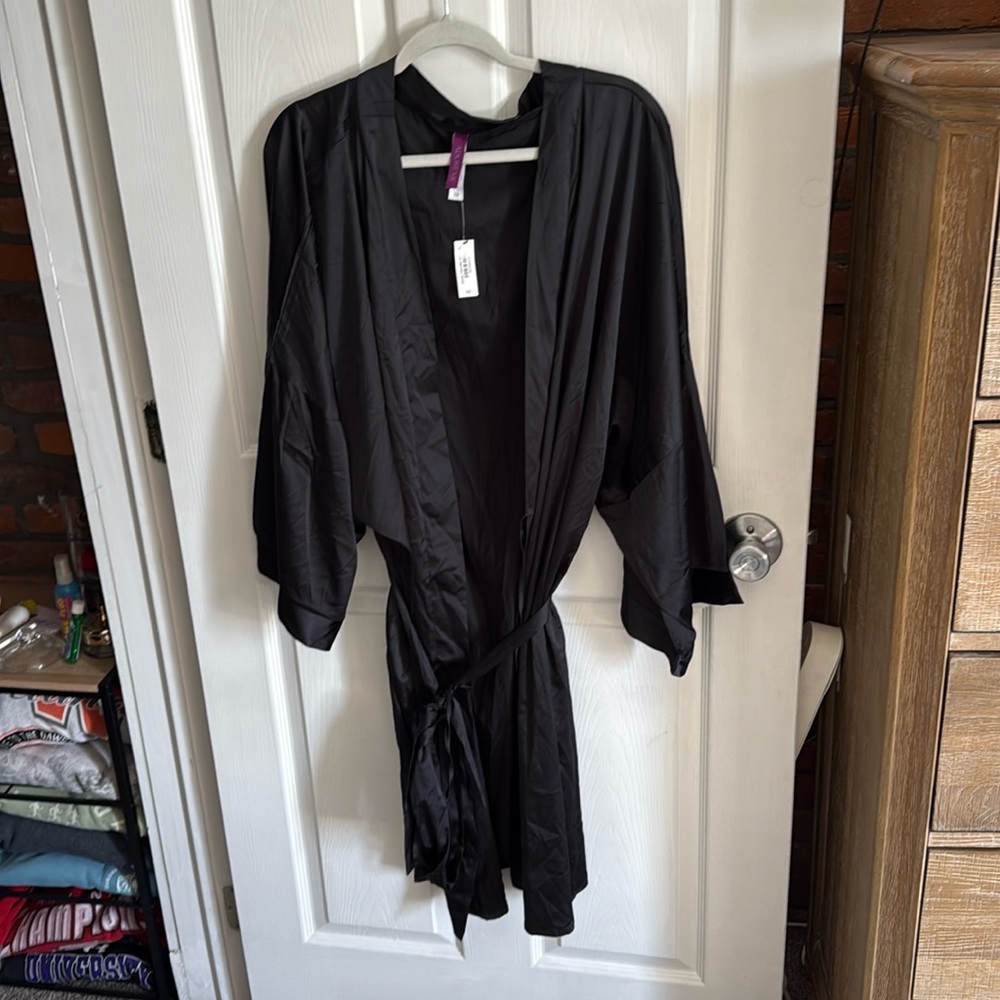 Adore Me Satin Robe NWT